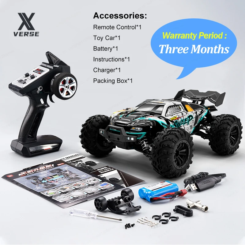 BEERO ラジコン 1:16 4WD 70KM/H High Speed Remote Control Car with LED 2.4G