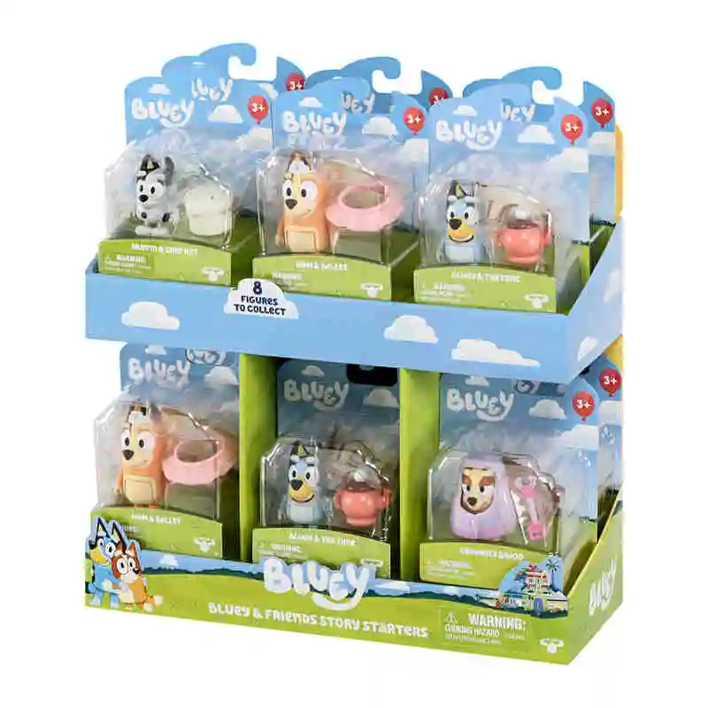 

Фигурка из аниме «подлинные лосяные Bluey» для семьи, милая детская кукла-щенок, детская игрушка, Коллекционная модель, игрушки