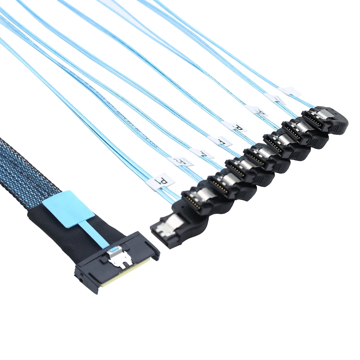 

MCIO 74P 8X 8I SAS SFF-8654 8i PCI-E Ultraport Slimline от 5,0 до 8X SATA 7P прямоугольный женский кабель