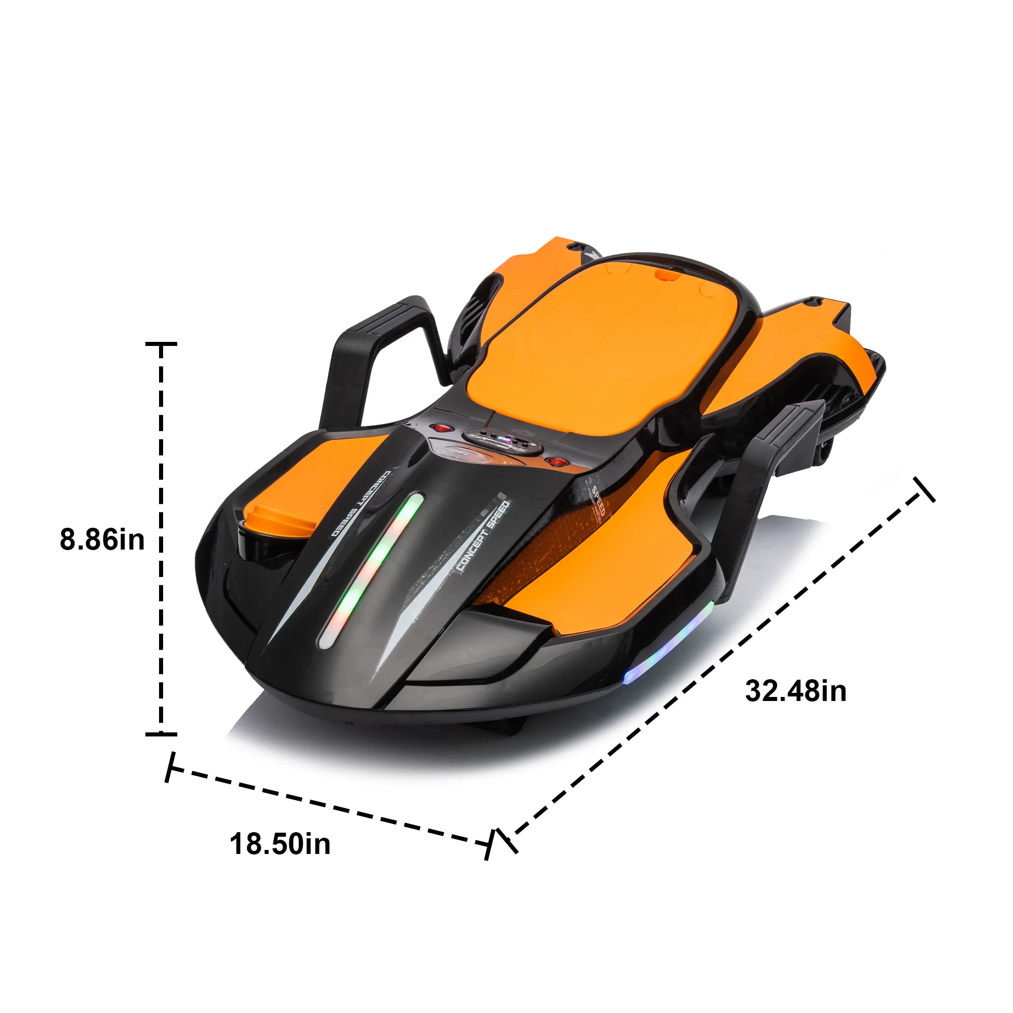 24V Kids Ride On Electric scooter w/ helmet knee pads 2WD 400w wheel-hub motor Gravity Steering Use for 1-2 hours child age 6+