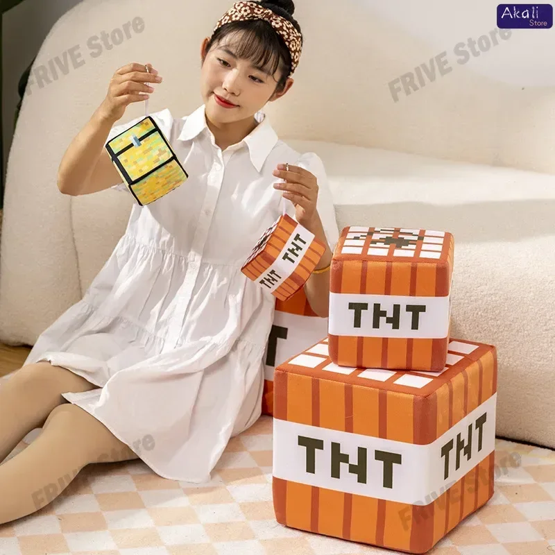 10/20/30cm Cute Square Pillow Doll TNT Plush Pillow Cube Toy Character Model Plush Toys Home Decor Cute Gifts for Kids 6