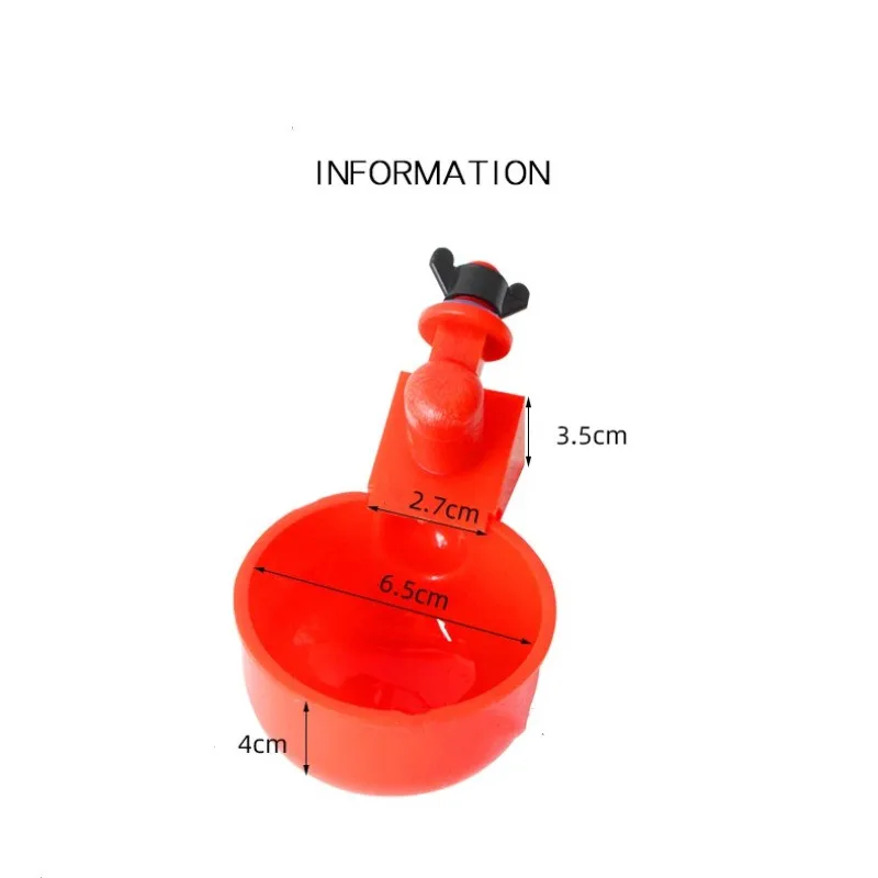 Chicken Drinking Cup Automatic Drinker Feeder Plastic Poultry Waterer For Chicks Duck Goose Quail