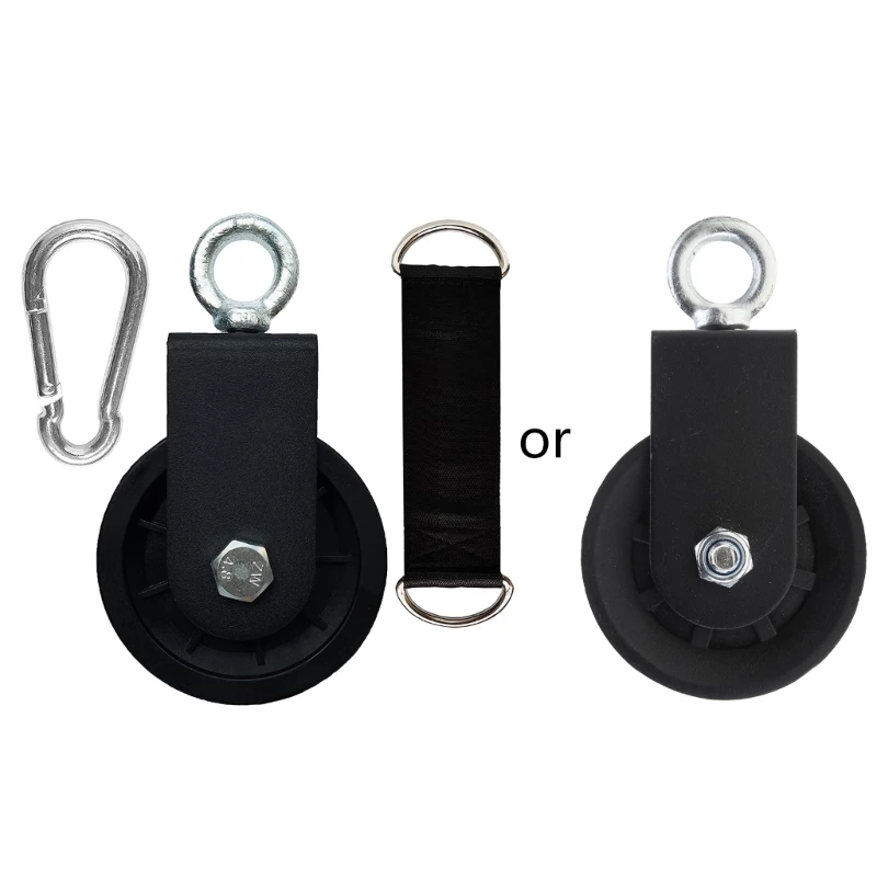 

F1FD Cable Pulley 360Degree Rotation Traction Wheel Detachable Heavy Duty Lift Pulley