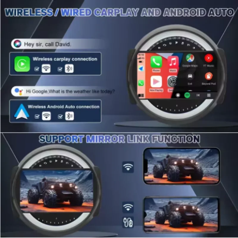 9 inch CarPlay Android 13.0 Car Stereo Radio 2+32GB for BMW Mini Cooper R56 2007-2014 Car Navigation + AHD Camera + Microphone