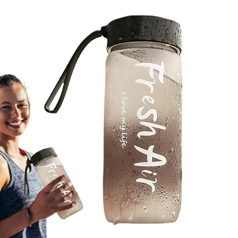 

Милая Матовая бутылка для воды 600 мл, матовая Герметичная Бутылка Для Воды, лучший выбор, портативная вместительная бутылка для воды для велоспорта