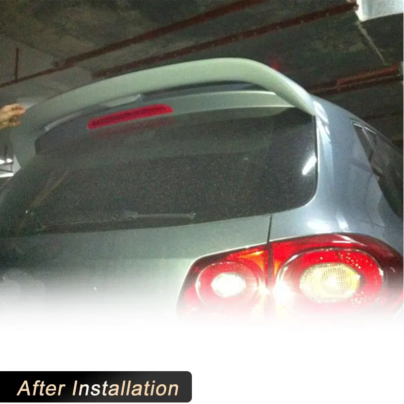 FRP 미도색 차량 리어 트렁크 루프 스포일러 윙 립, 폭스바겐 VW 티구안 2012UP 레이싱 루프 스포일러 윙