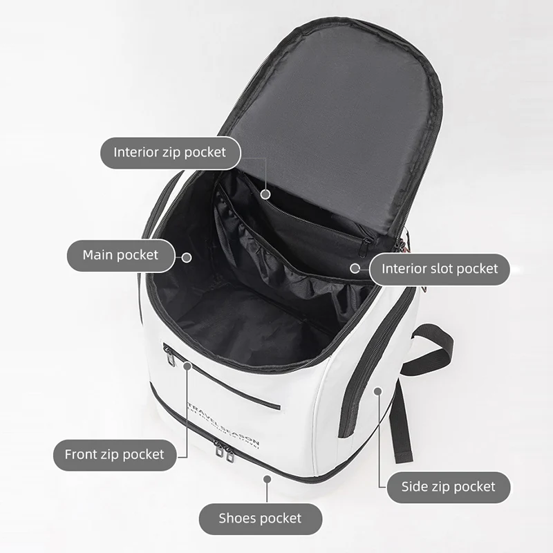 Terylene Outdoor Climbing Backpack with Shoe Pocket for Sports Travel