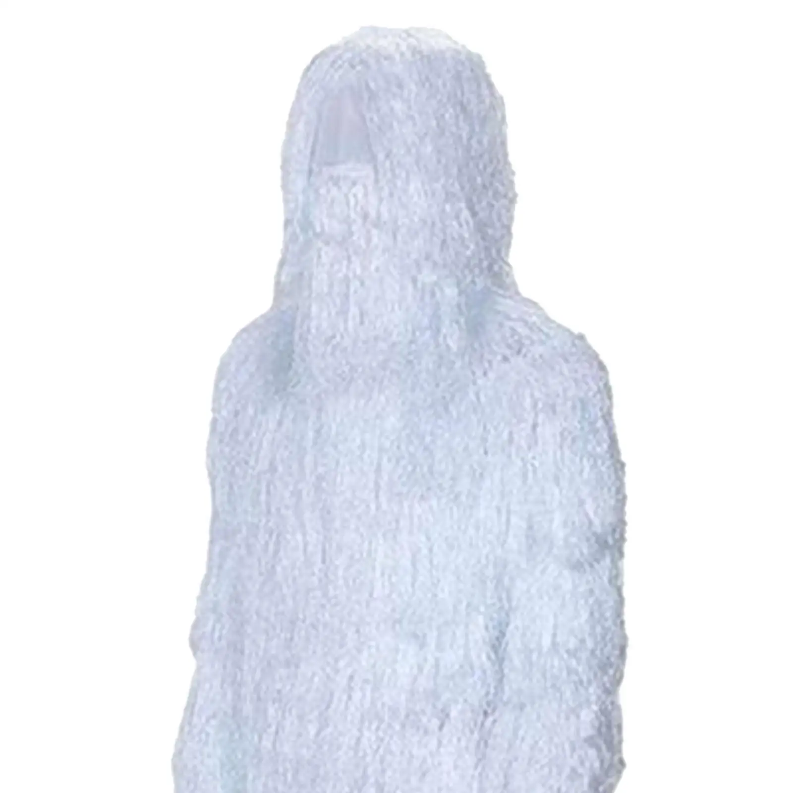 White Ghillie Suit Outfits Gear Uniform Set for Game Halloween Snowfield