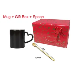 Personalized Heat - Sensitive Color Changing Mug - Custom Photo and Text Design - 330ml (G)