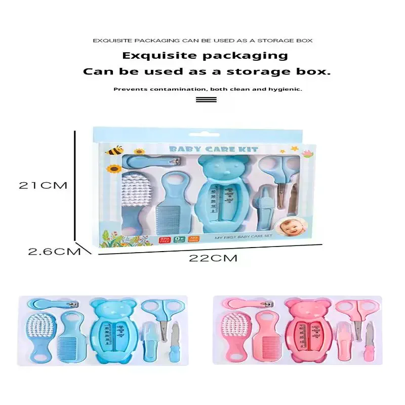 Kit per la Cura del Bambino: Set 10 Pezzi con Tagliaunghie, Aspiratore Nasale, Pettine e Spazzola di Sicurezza, Progettato Appositamente per Borse - immagine 6