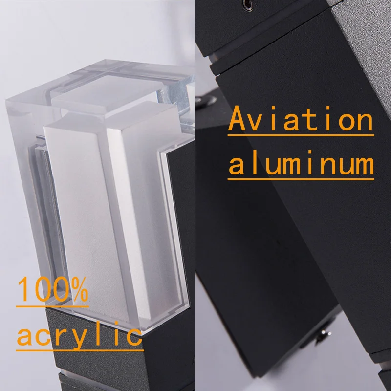 Acrylic modern minimalist LED wall light Waterproof IP65 7W 14W Indoor Outdoor LED Wall lamp for Garden street lighting