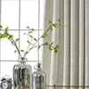 1PC Chenille Curtains for Living Room Bedroom Shade White Cloth  Blackout Light Luxury Custom Nordic Minimalist Modern 3