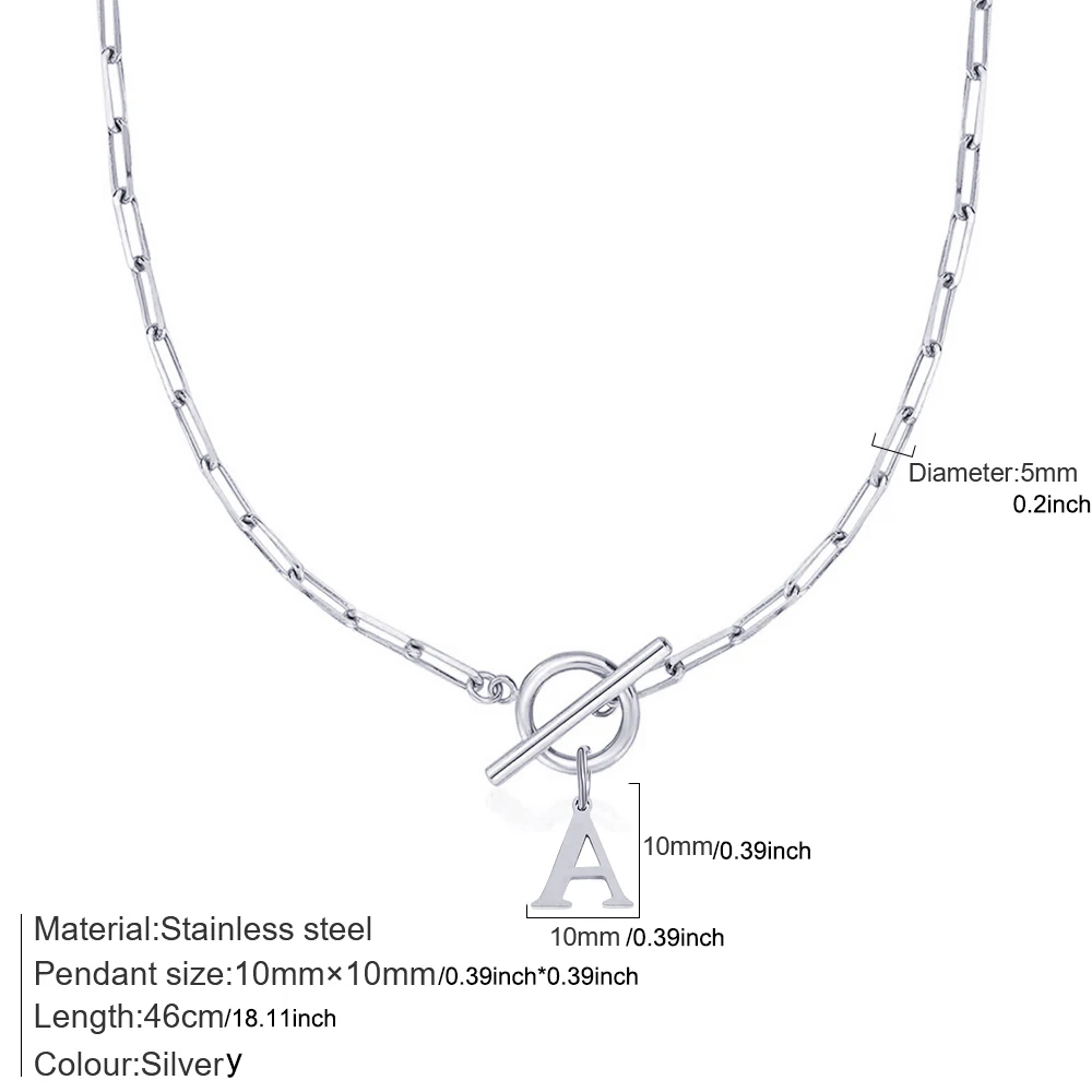Letter charm details