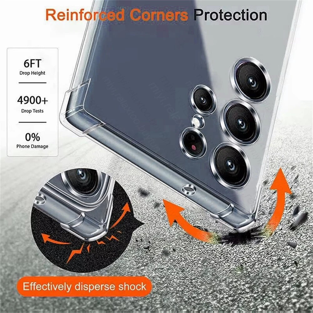 Ultra-Thin Transparent Crystal Clear Soft Phone Case Cover