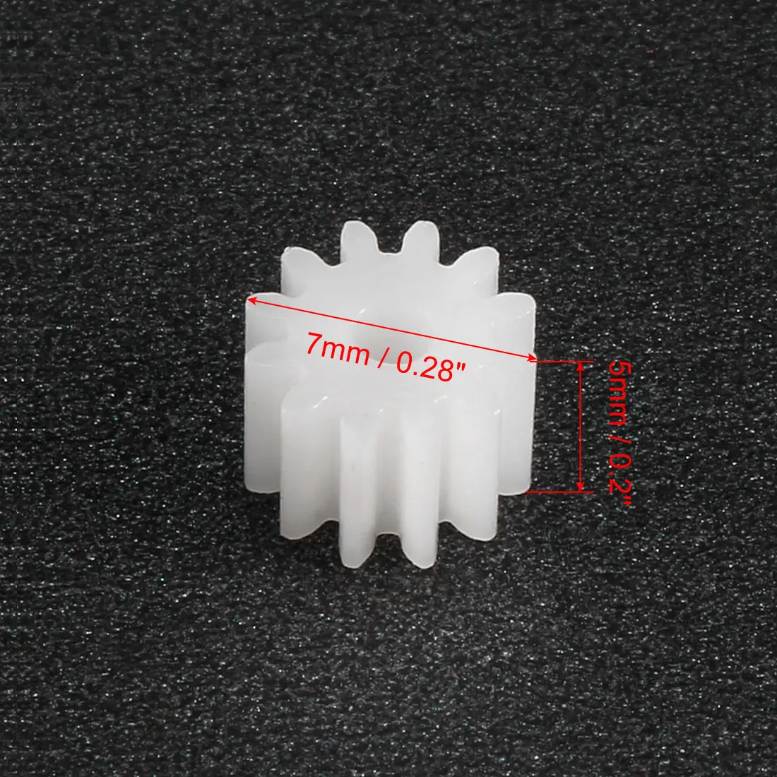 30Pcs White Plastic Gear 10/12 Teeth 102A/122A Reduction Gear Motor Transmission Gears for RC Car Robot Model Making Accessories