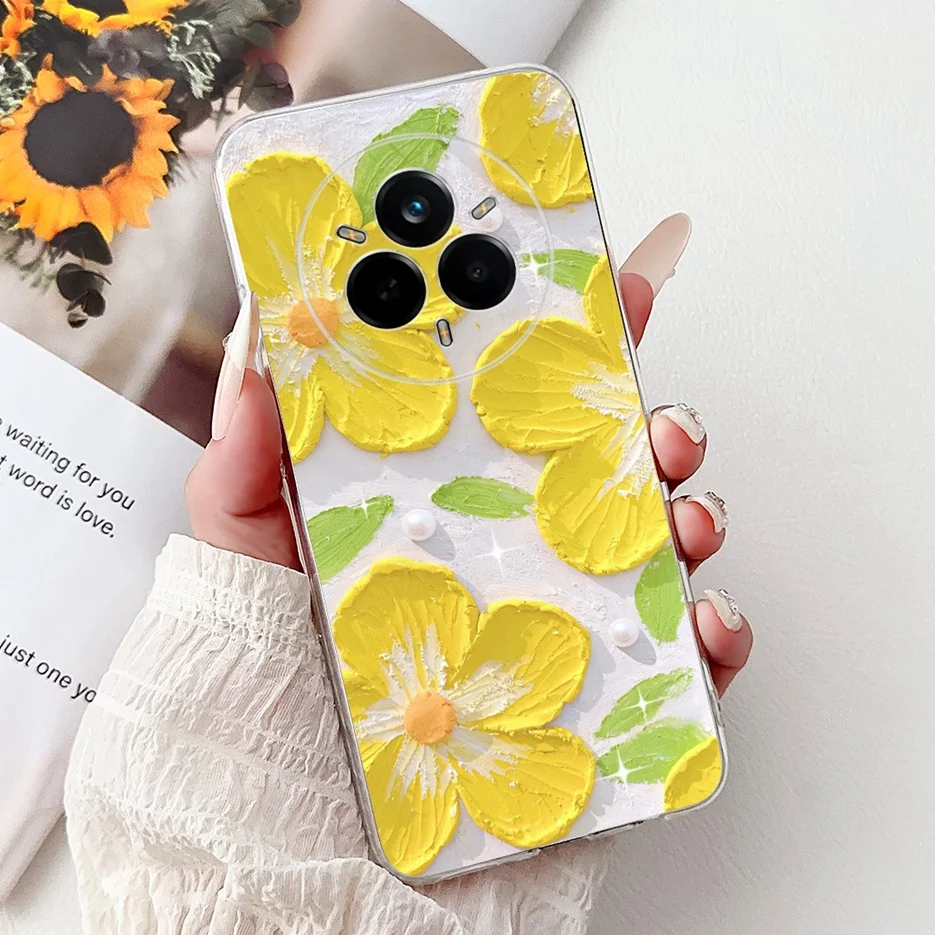 Beautiful Flowers Painted Soft Silicone Case - Enhanced Protection