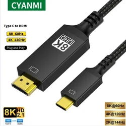 Premium USB - C to HDMI Cable - 8K/60Hz & 4K/120Hz Display Converter - 3.3FT--1M--39.3inch (8K)