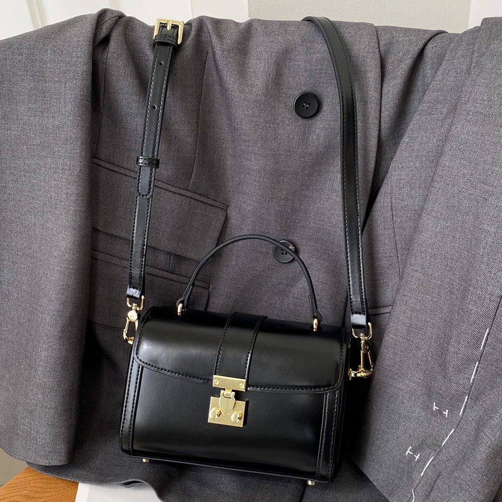 Bolso de mano de lujo LOUIS LEVANE con asa superior, bolsos de hombro tipo bandolera de diseño cuadrado para mujer