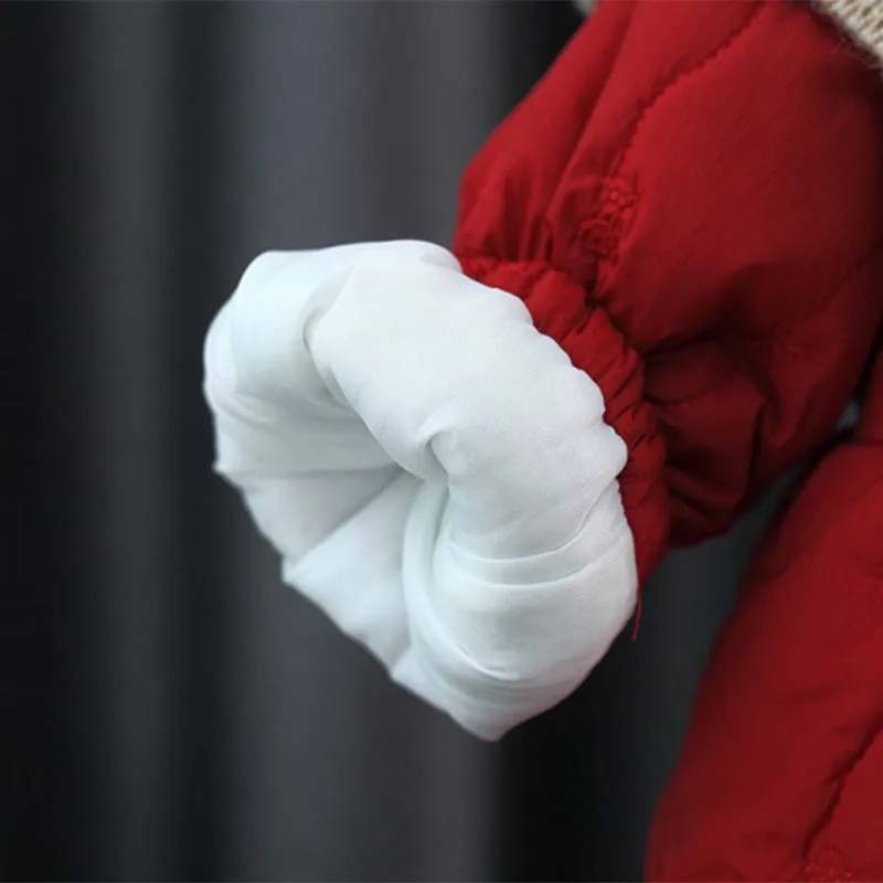 Baby Tops Winter Bow Knit Shawl Button Baby Girl Outerwear Cute And Plush Warm Baby Jackets Girls' Clothing