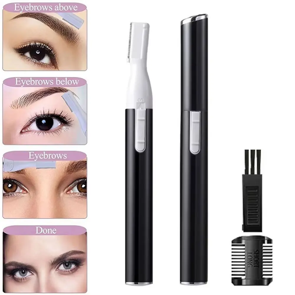 KISMIS Electric Eyebrow Trimmer Makeup Painless Epilator Mini Razor Portable Facial Epilator Body Facial Hair