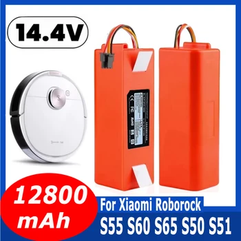 14.4V 6500mAh BRR-2P4S Robotic Vacuum Cleaner Replacement Battery For Xiaomi Roborock S55 S60 S65 S50 S51 S5 1S 1ST MAX S6 Parts
