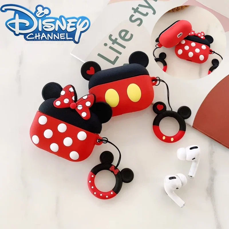 Disney Mickey Minnie Silicone Case for Apple Airpods Pro Cover New Cute Cartoon Modeling Portable Protective Earphone Shell Gift