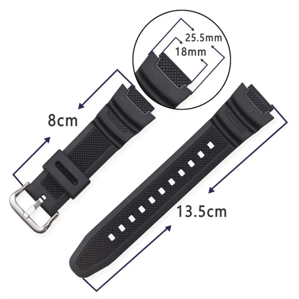 Universal Sports Silicone Strap - Soft, Pin Buckle Wristband