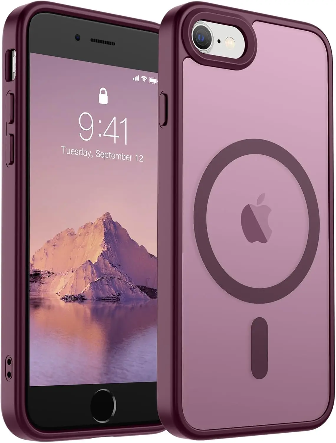 Magnetic for iPhone 14 Case & iPhone 13 Case (Compatible with MagSafe)(Military Grade Protection) Shockproof Phone Cover,Black