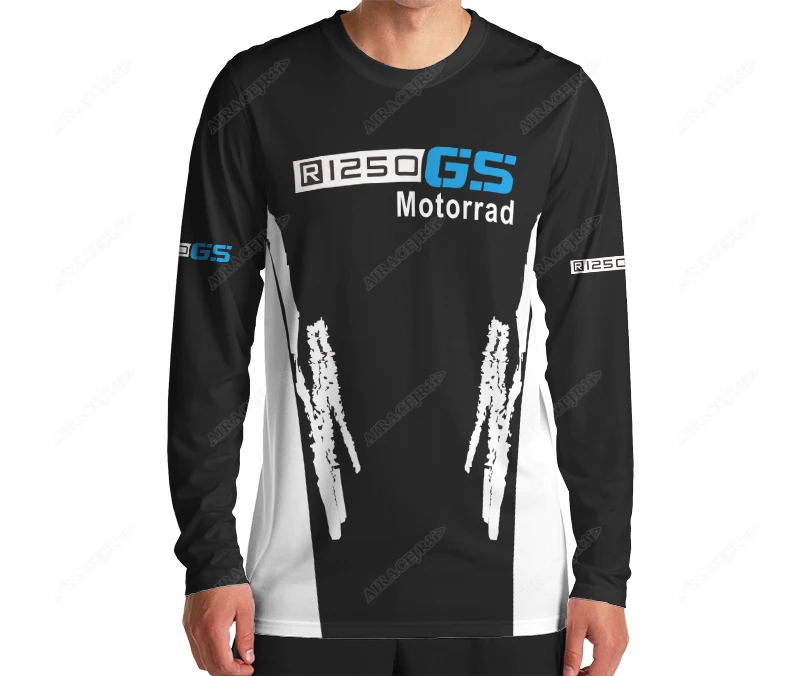 BMW R1250 GS Jersey Summer Motorcycle Racing Team Long Sleeves T-Shirt Motorrad ADVENTURE Motocross Men's Quick-dry Anti-UV t shirts downhill jerseys racing sportswear