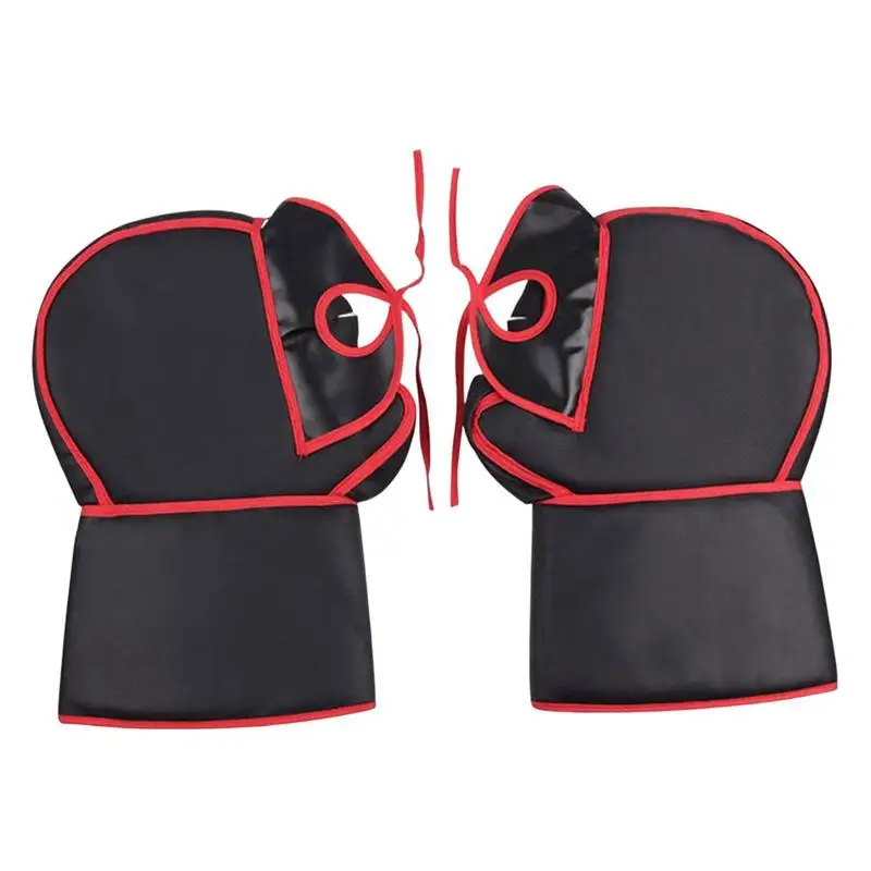 Handlebar Mittens Cold Motorcycle Handlebar Muffs Protective Motorcycle Thick Warm Grip Muff Rainproof Riding Protector For Bike
