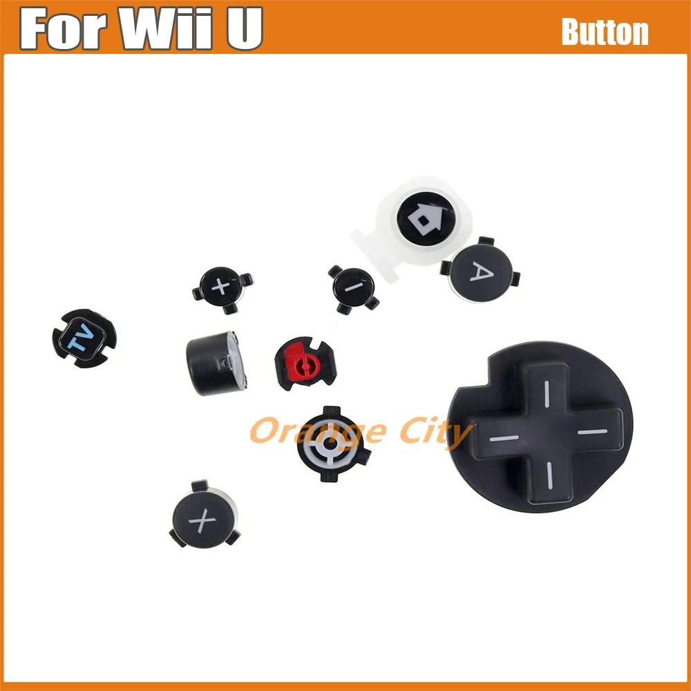 

20Sets Full Set Cross Button with ABXY D-Pad Button Pads Repair For Wiiu WII U Pad Controller Accessories