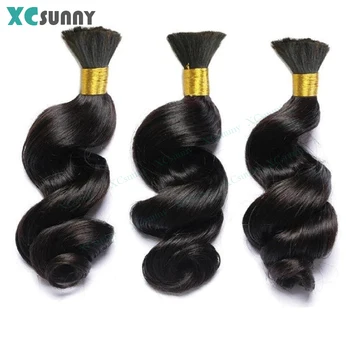 100g/pc Loose Wave Bulk Human Hair Extensions For Braids Full End Remy Hair 12-26 Inch For Women Braiding Human Hair No Weft 1