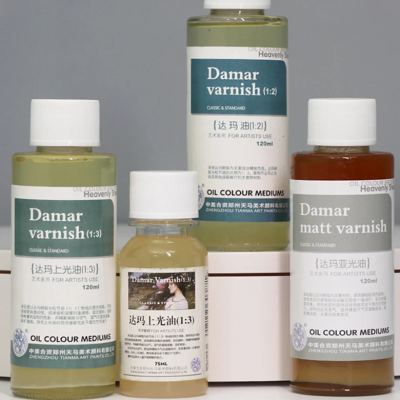 DamarVarnishMatteVarnishRetouchingVarnishRepaintingTouchupsRefinedColorlessLightOil