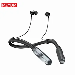 Waterproof 9D Sound Wireless Earhook Sport Earbuds with Mic (Black - Gray)