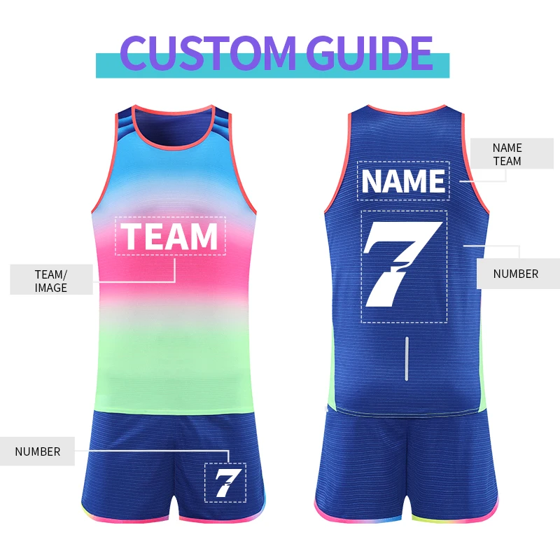 Mens Tracksuit Running Clothes Women Track And Field Training Suits Quick Dry Marathon Athletics Sets Sprint Sportswear T6211