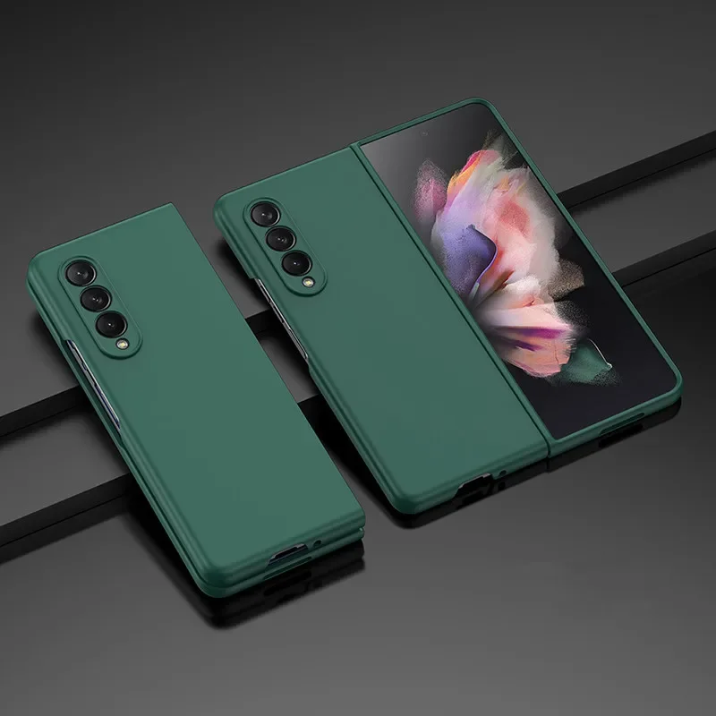 Premium Plain Protective Case for Foldable Smartphones - Durable Cell Phone Cover