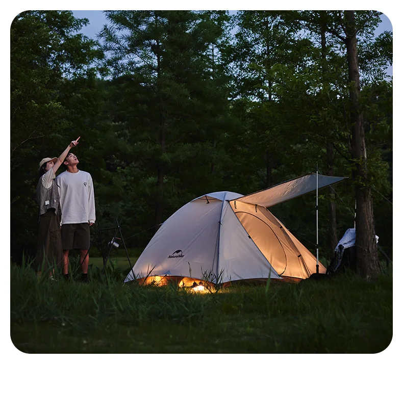 Naturehike Cloud River 2-3 Personen Zelt Doppelschichtiges Wasserdichtes Campingzelt Ultraleichtes Outdoor-Zelt mit Großem Vorzelt Sonnenschutz – Detail 26