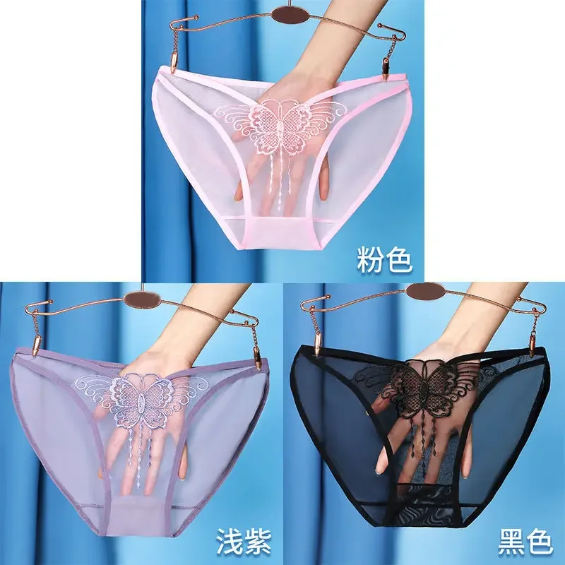 Full Transparent Female Panties See Through Mesh Underwear Woman