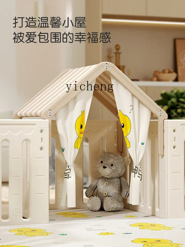 zz Children's Protective Grating Baby Living Room Interior Home Gaming Fence Baby Safety Crawling Mat Fence