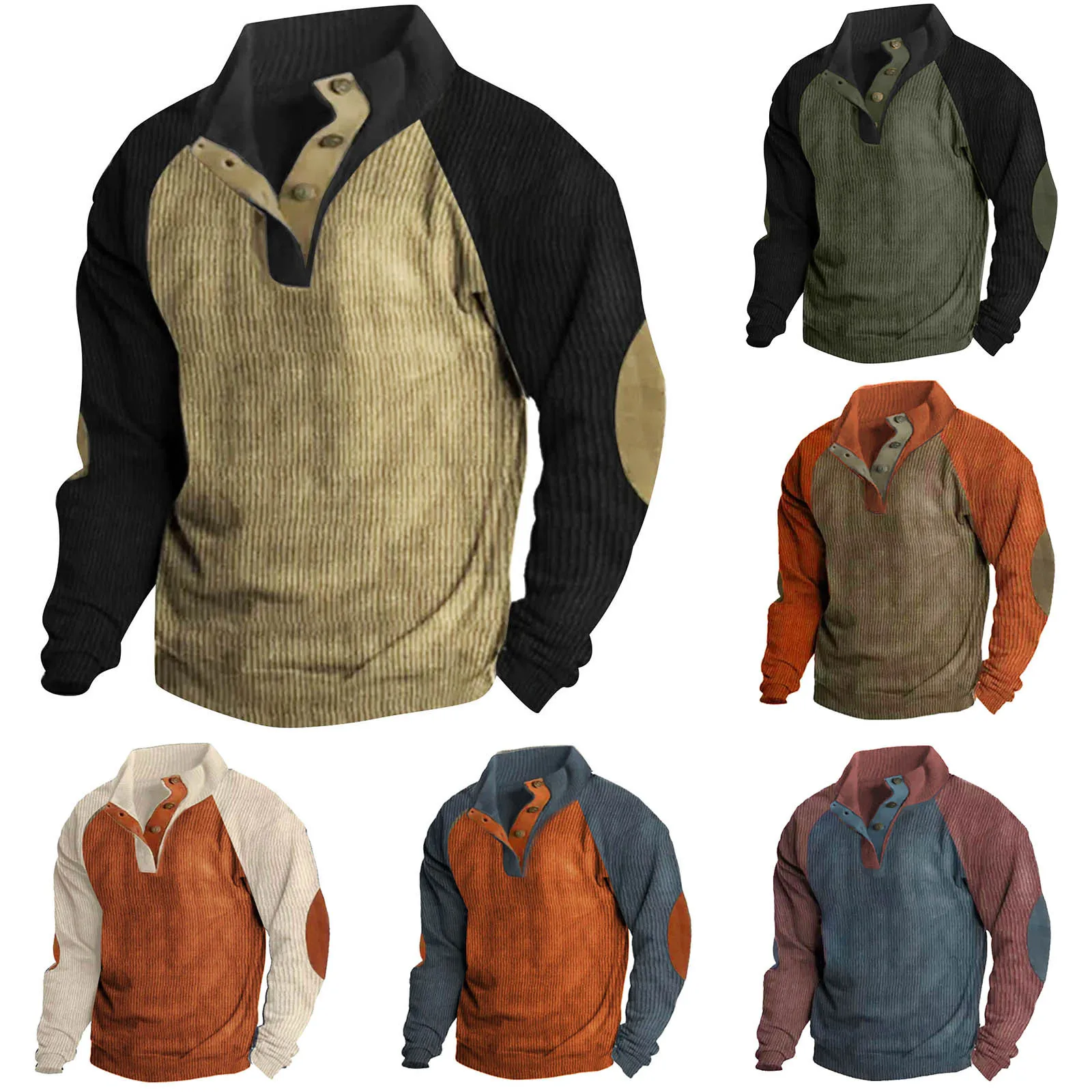 

Мужская модная повседневная осенне-зимняя комбинированная Толстовка с длинным рукавом, Повседневная походная верхняя одежда