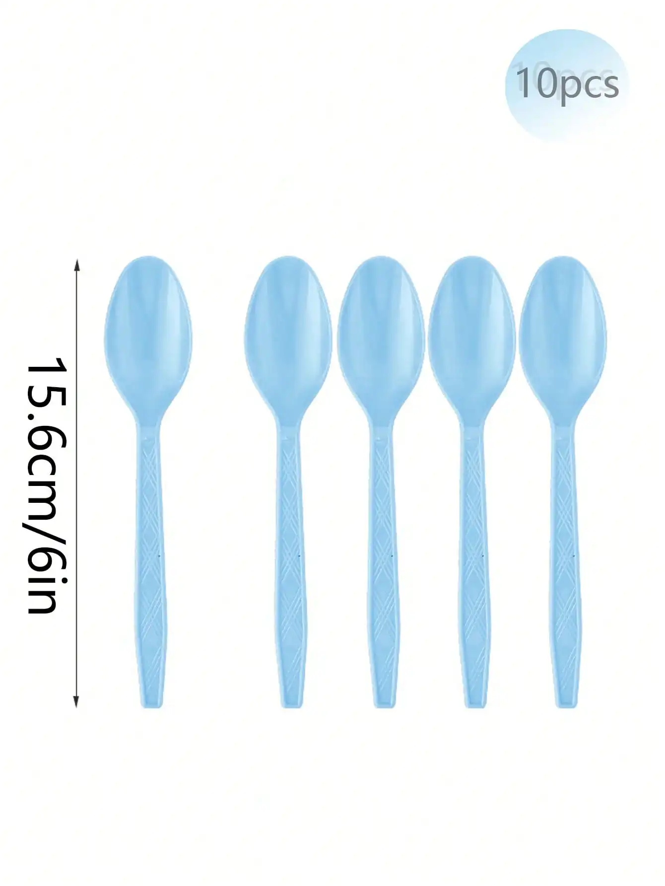 Sky Blue Party Supplies Set - Disposable Plates Spoons Forks Knives