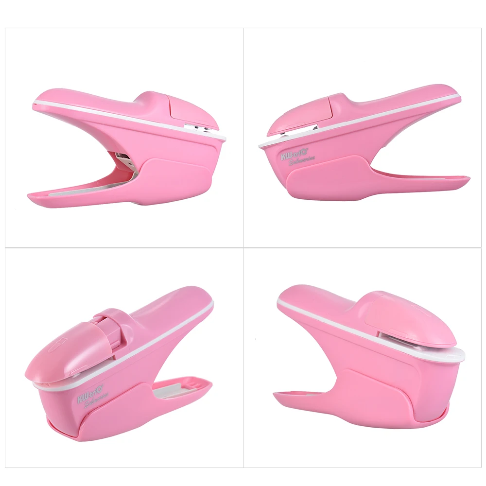 【신제품】미니 안전 스테이플러, 스테이플 없이 사용 가능, 스테이플리스, 7매 용량, 종이 제본용, 비즈니스 상업용