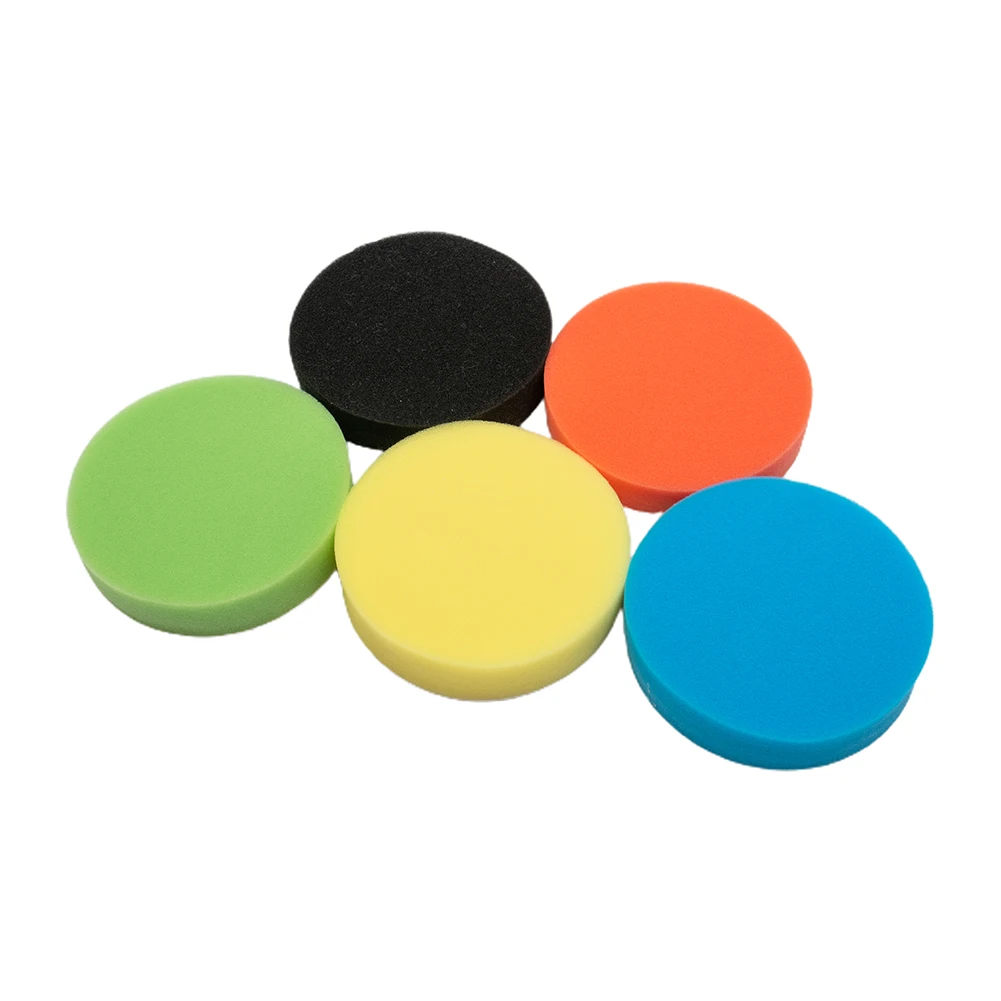 5pcs Sponge Pads 5-Inch Flat Polishing Kit Car Polisher 125mm Industrial Products Furniture Glass Car Polishing Pad