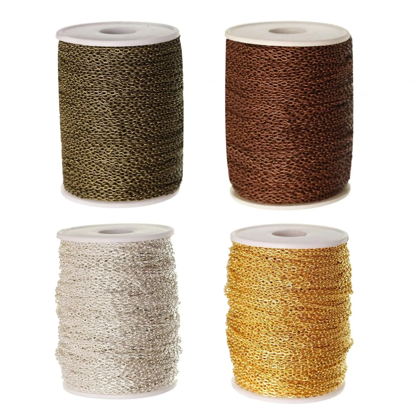 

Jewelry Chains Findings 5M Link Cable Chain for Making Anklet Pendants