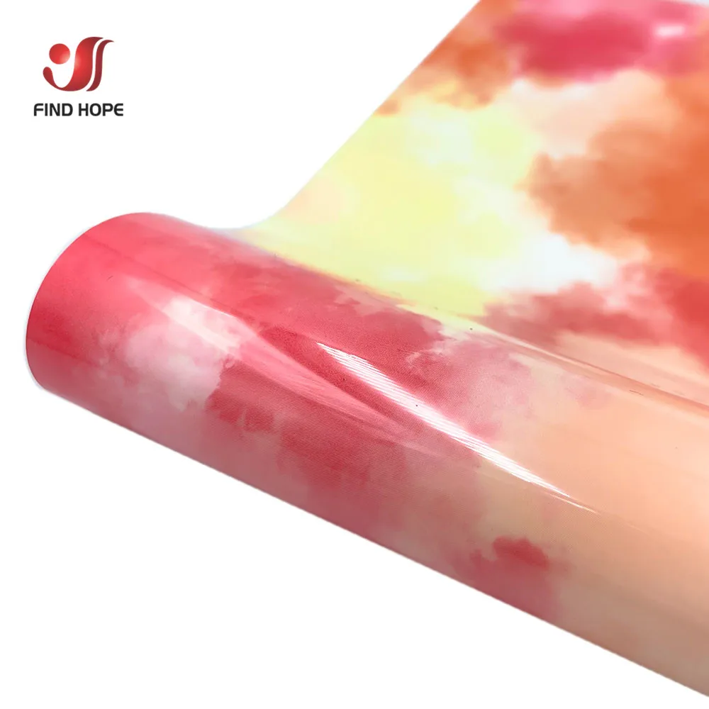Camo Cloud Flower Pattern Heat Transfer Vinyl Film for DIY Textile and Bag Decoration
