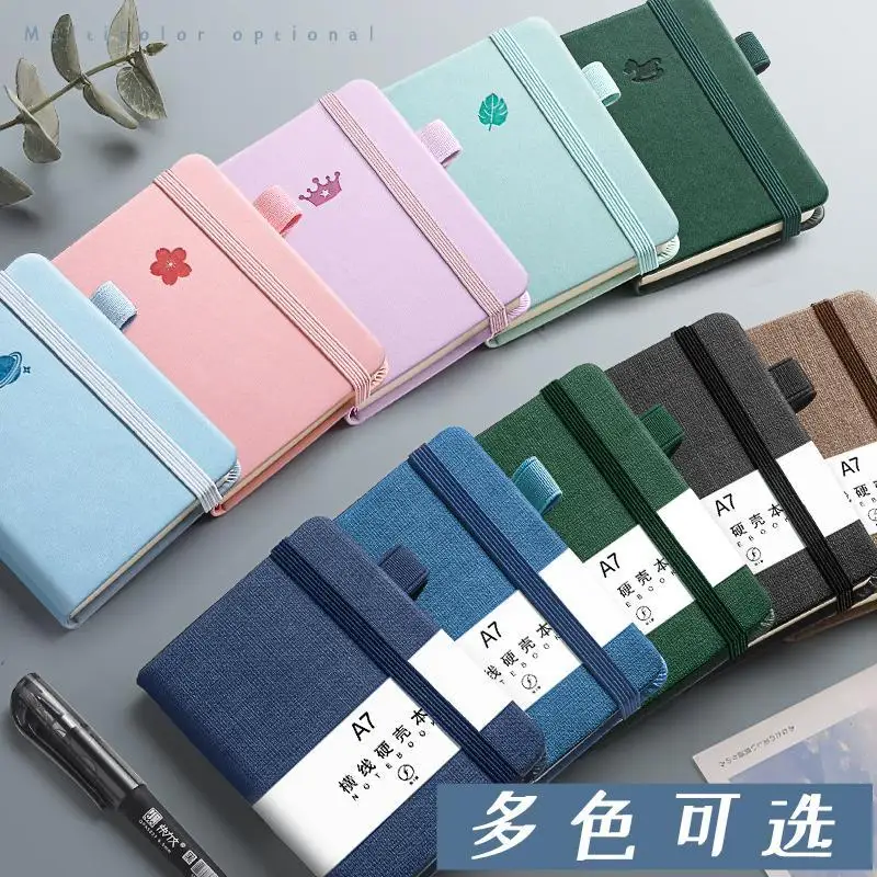 

korean stationery kawaii mini notebook A7/A6 notepad cute portable pocket book Student meeting minutes leather agenda planner