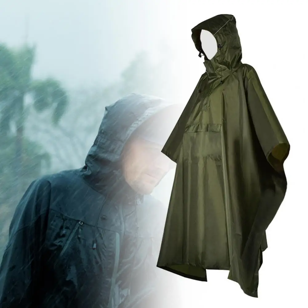 

Wholesale & Dropshipping Raincoat Hooded Waterproof Unisex Pullover Rain Poncho With Pocket For Mountaineering