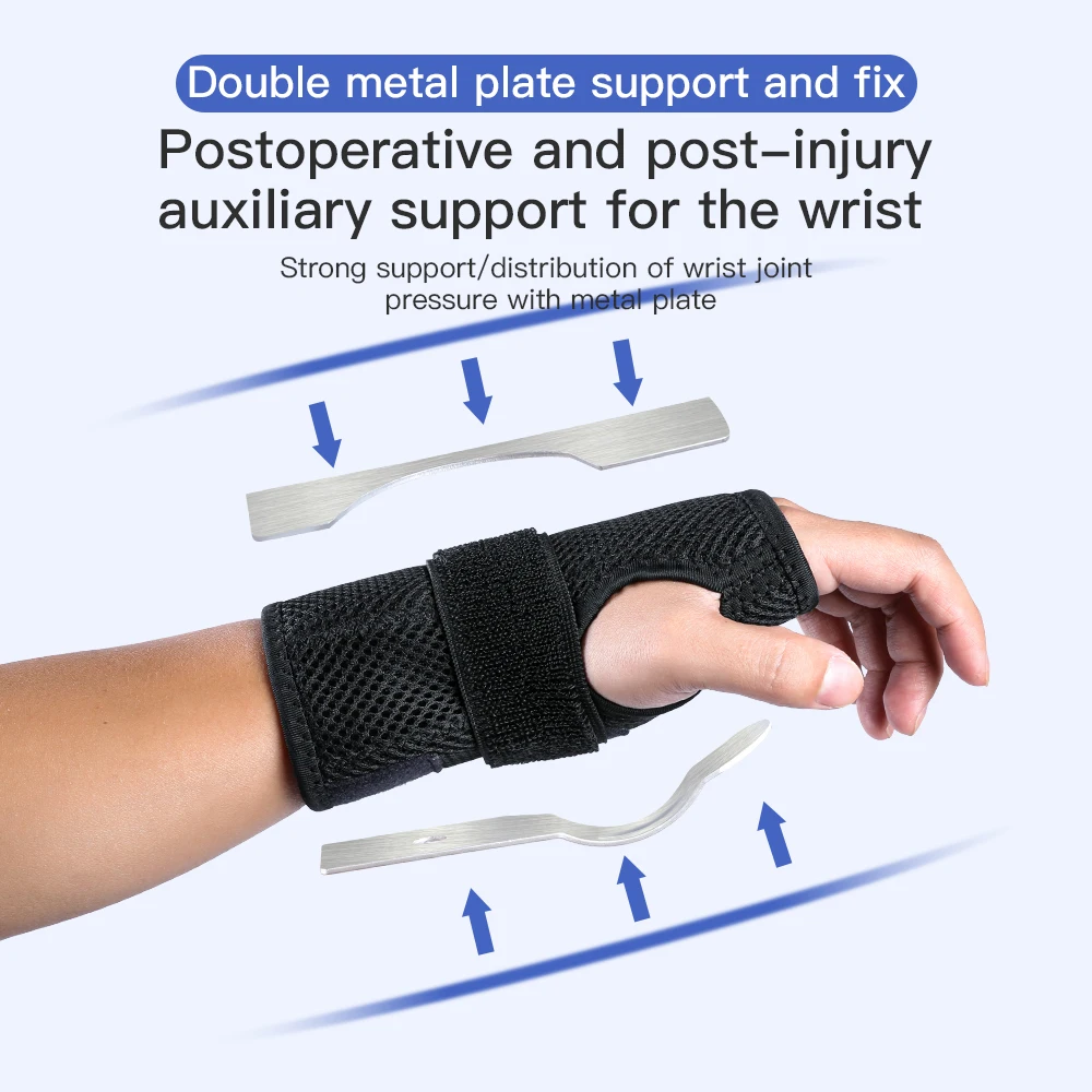 1PCS Wrist Splint Carpal Tunnel Protector Wrist Support Hand Brace Palm Wrap Wrist Injury Fracture Fixed Orthopedic Wristband