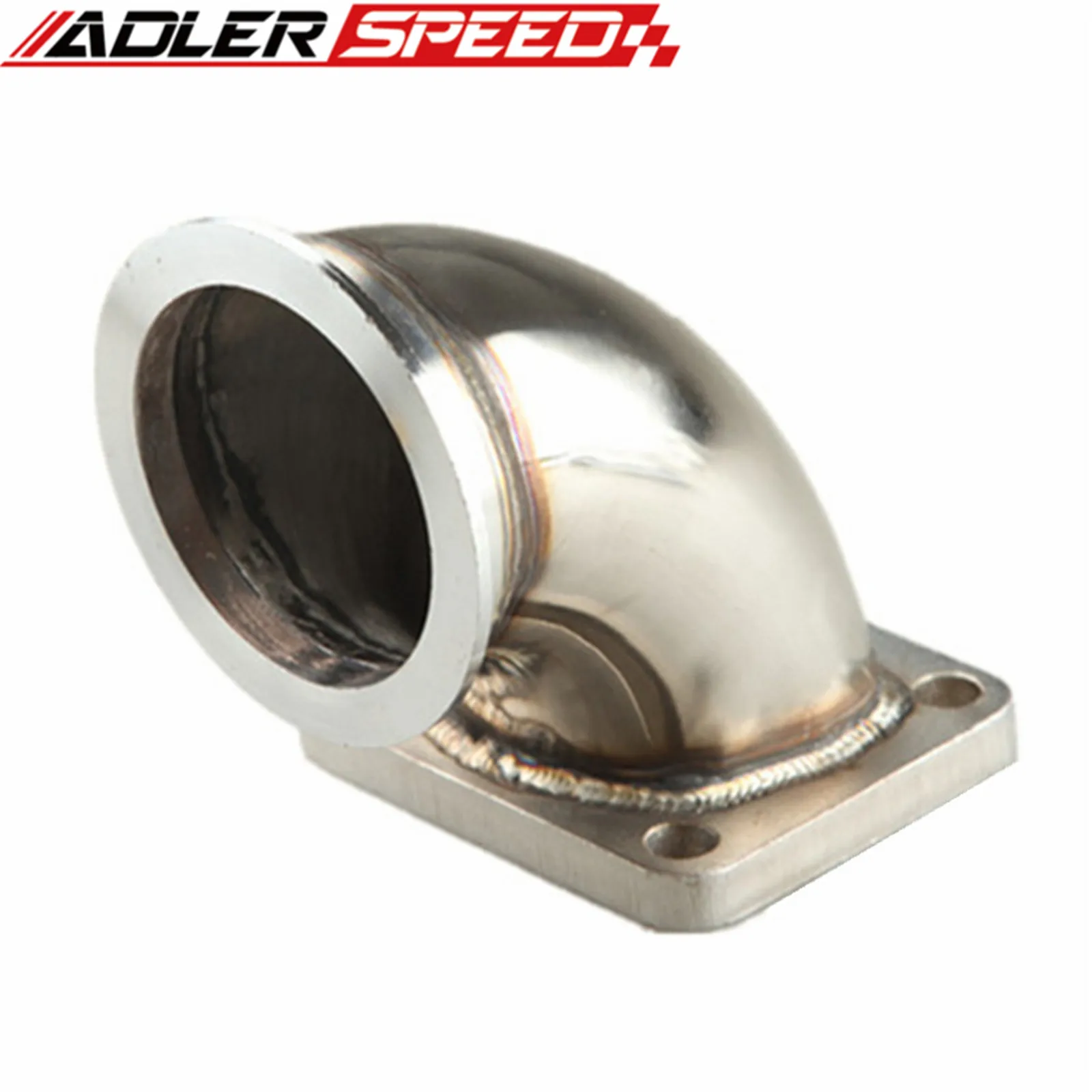 

CNC T4 Turbo Exhaust Flange to 2.5" Inch V-Band Flange Adapter 90 Degree Elbow