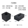 Nordic Modern Natural Marble Tissue Box Black Rectangular Light Luxury Paper Box Home Hotel Model Room Creativity Crafts 4